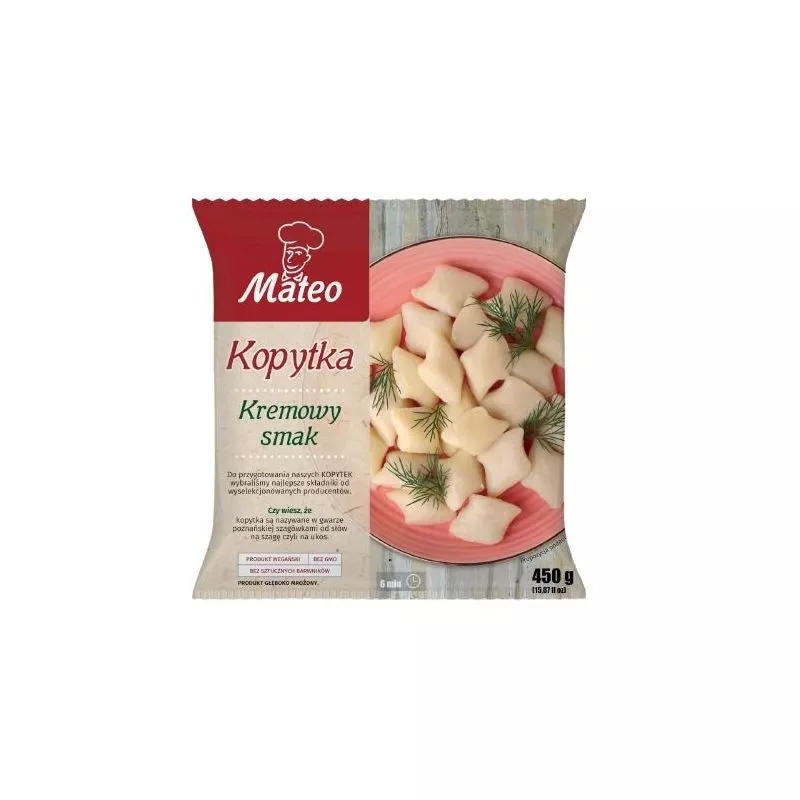 KOPYTKA DOMOWE Albondigas de patata congelado 450gr MATEO