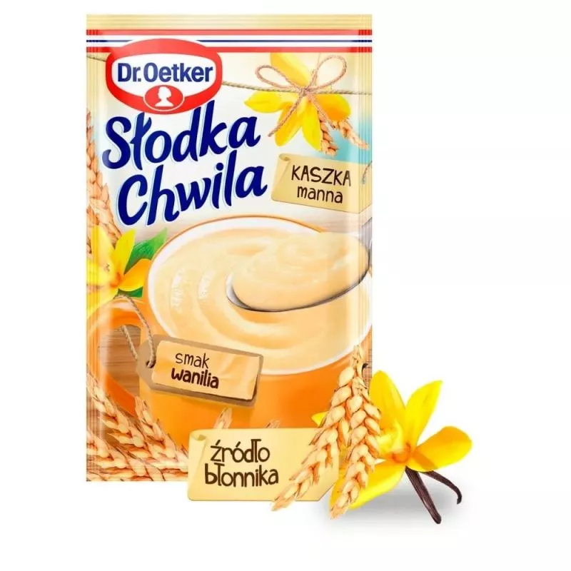 Papilla de semola con sabor de vanilla 47.5g Dr.Oetker