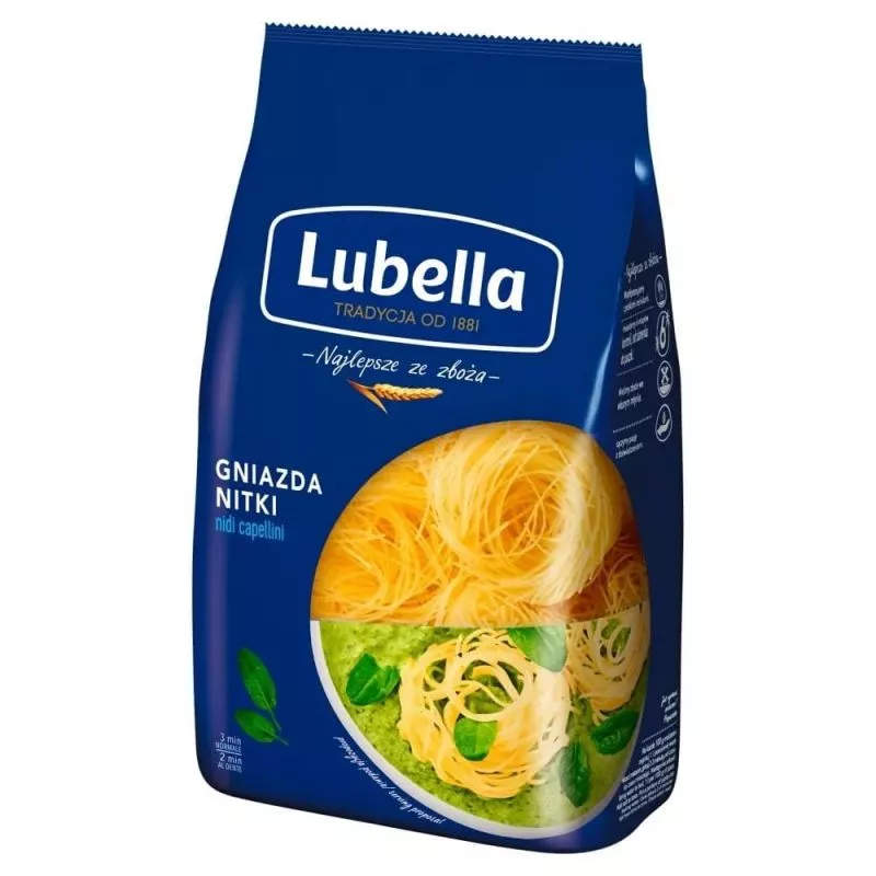 Makaron GNIAZDA NITKI 400gr LUBELLA 