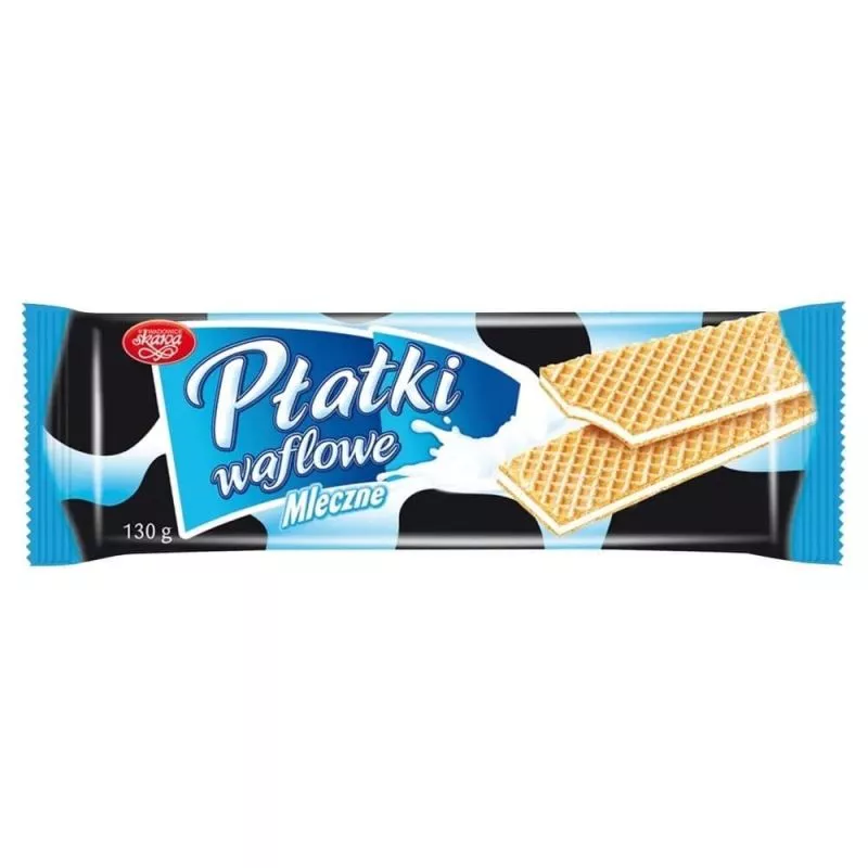 Platki waflowe mleczne 130g SKAWA