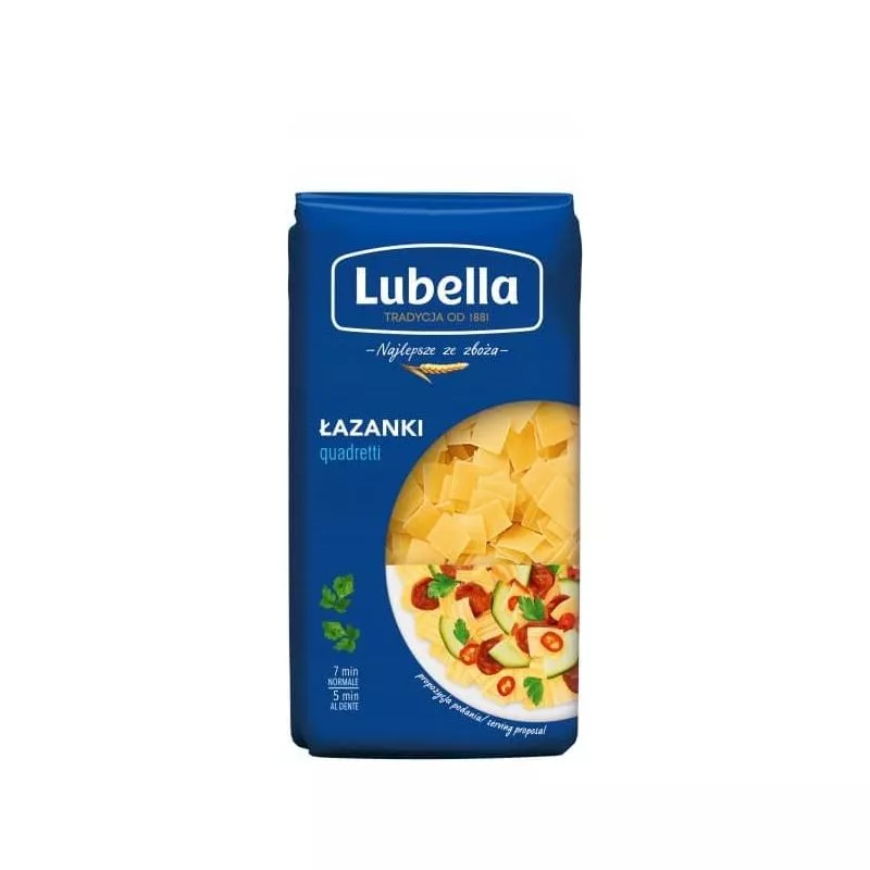 Makaron LAZANKA 400gr LUBELLA