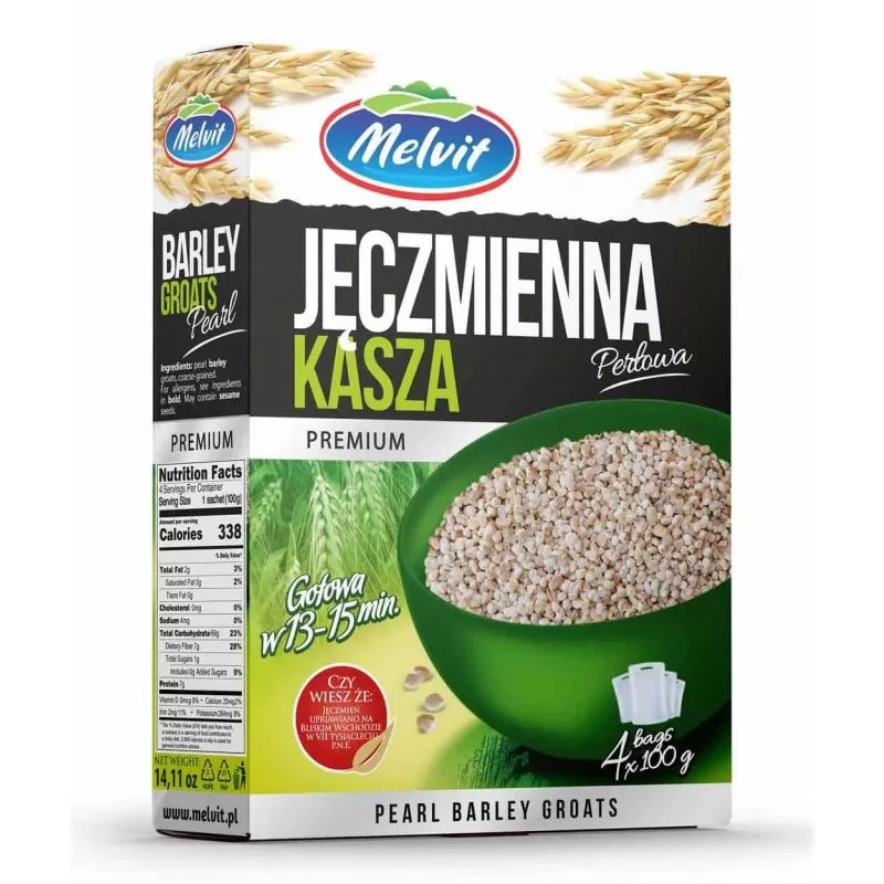 Grano de cebada perlada 4x100gr MELVIT