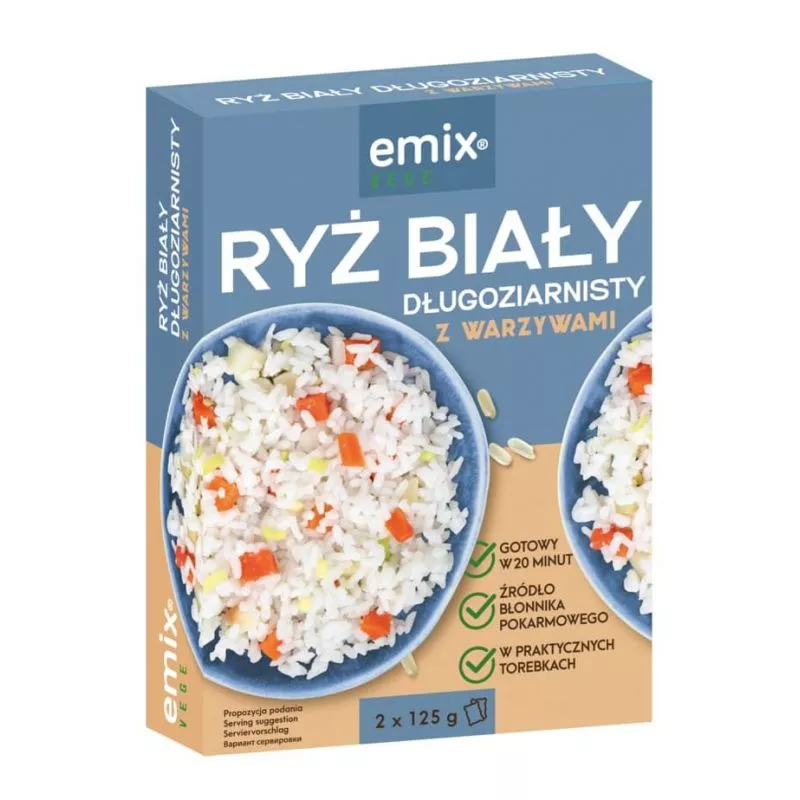 Arroz con verduras 2x125gr EMIX