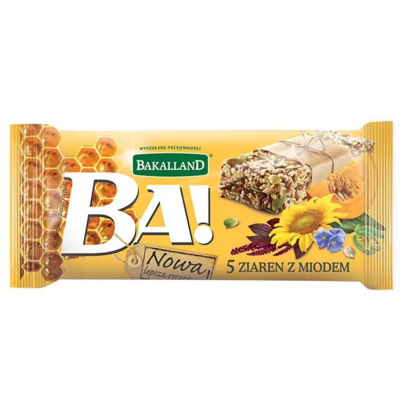 Barrita BA con granos i miel 40g BAKALLAND