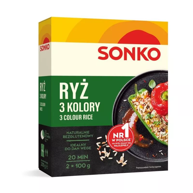 Arroz 3 colores 2x100g SONKO