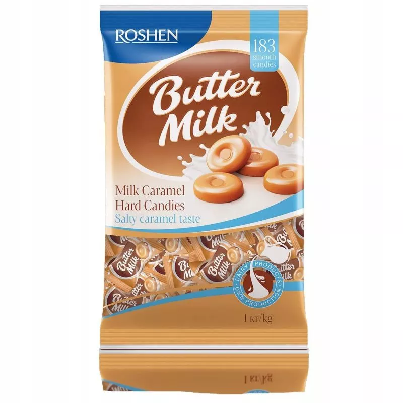 Caramelos con leche BUTTER MILK 1kg ROSHEN