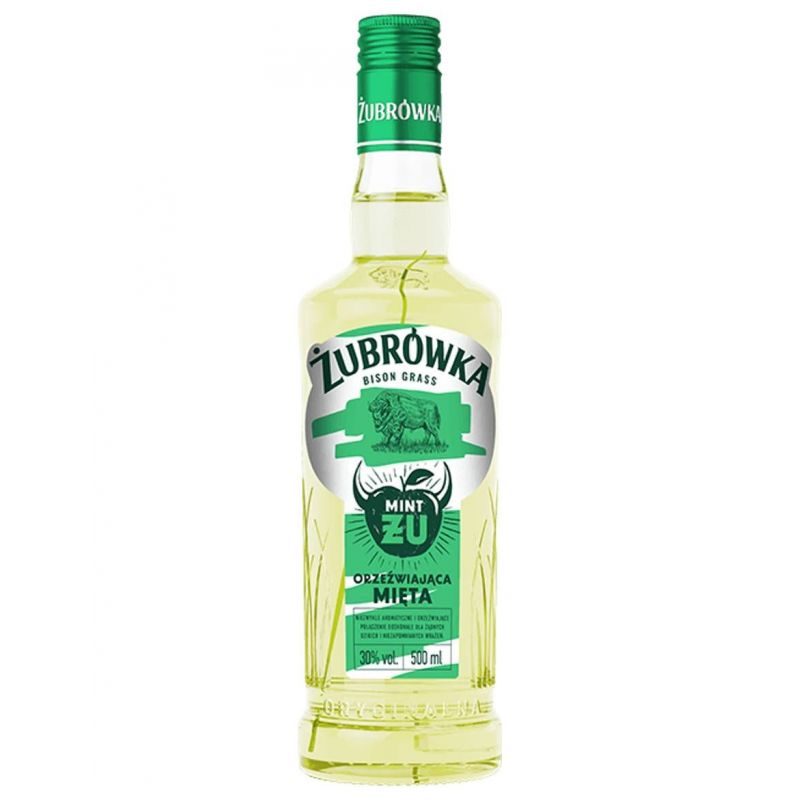 Vodka ZUBROWKA Fresh Orzezwiajaca Mieta - Refreshing Mint 0.5l / 30%