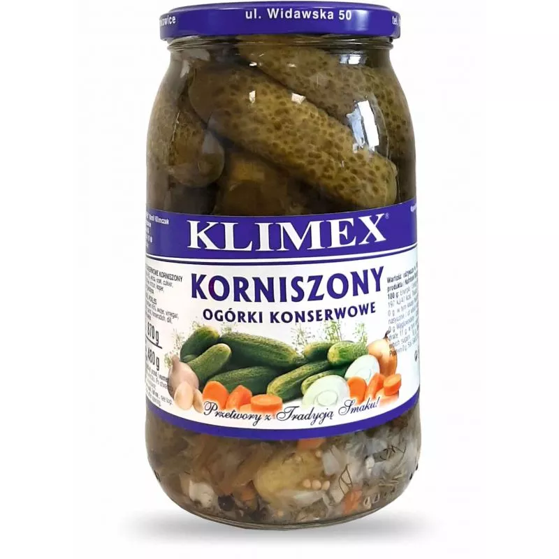 Ogorki konserwowe KORNISZONY 900ml KLIMEX