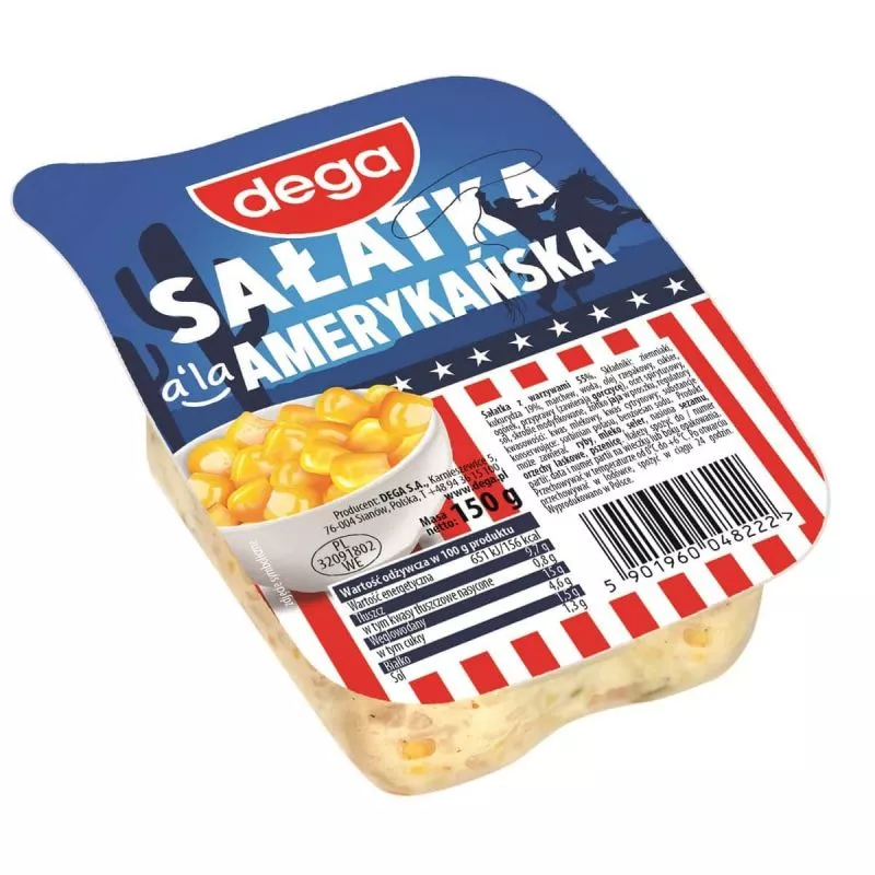 Ensalada de verduras AMERYKANSKA 150g DEGA