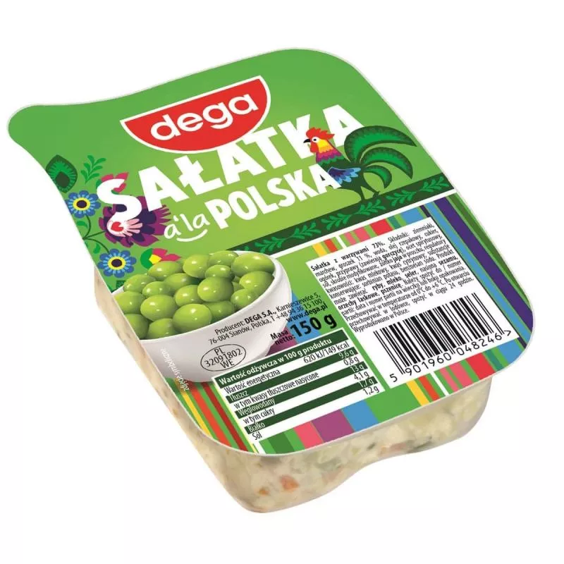 Salatka z warzywami POLSKA 150gr DEGA