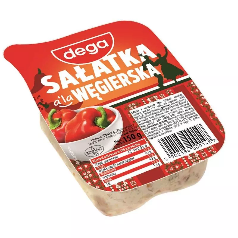 Salatka z warzywami WEGIERSKA 150gr DEGA