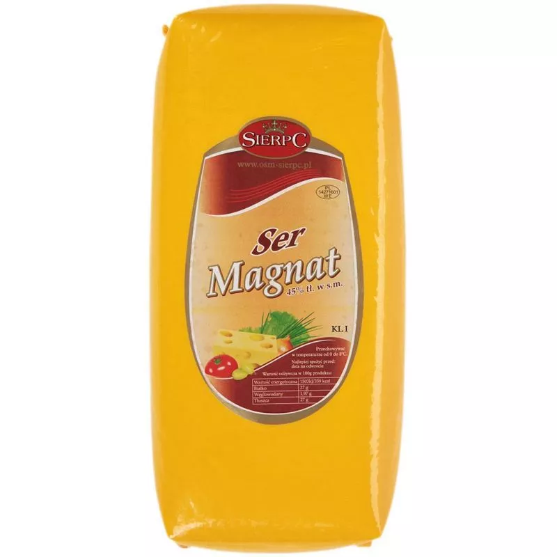 Queso amarillo MAGNAT SIERPC precio por un kg