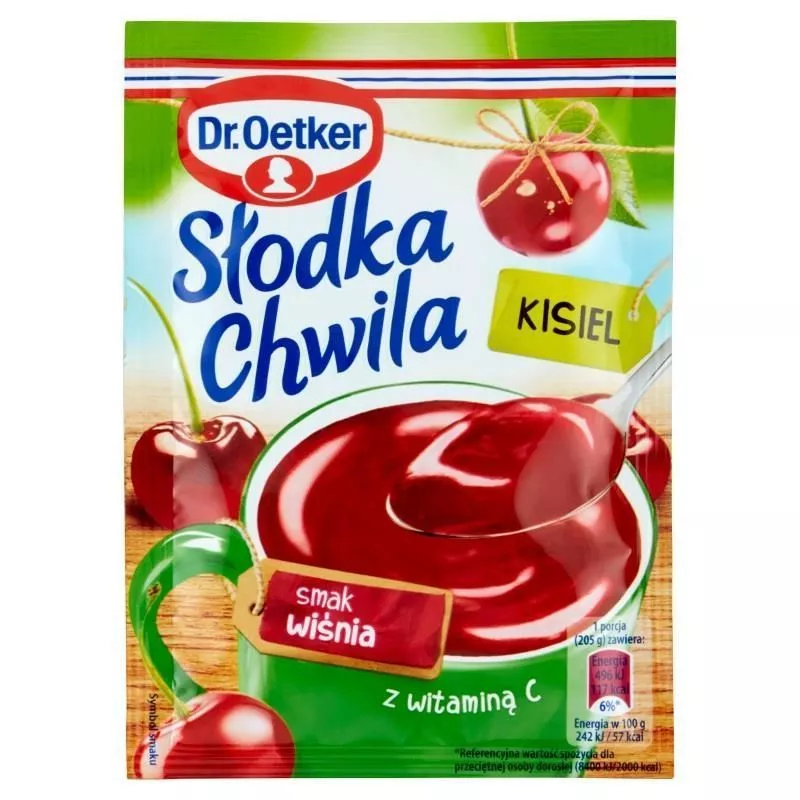 Kisiel SLODKA CHWILA con guinda seco 30gr Dr.Oetker