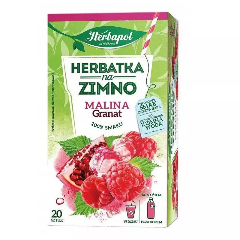 Herbatka na zimno malina granat 1.8g x20t HERBAPOL