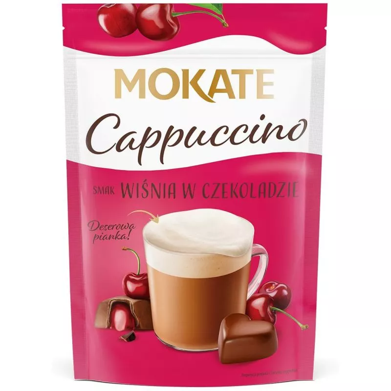 Capuccino MOKATE guinda en chocolate 110g