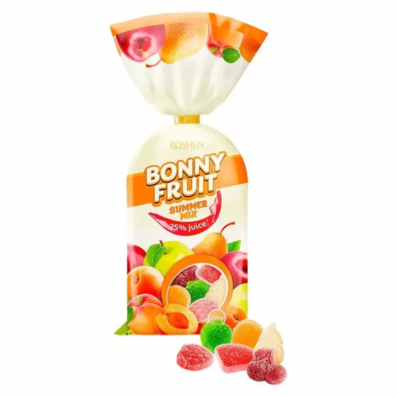 Letnia mieszanka zelkow BONNY-FRUIT 200g ROSHEN