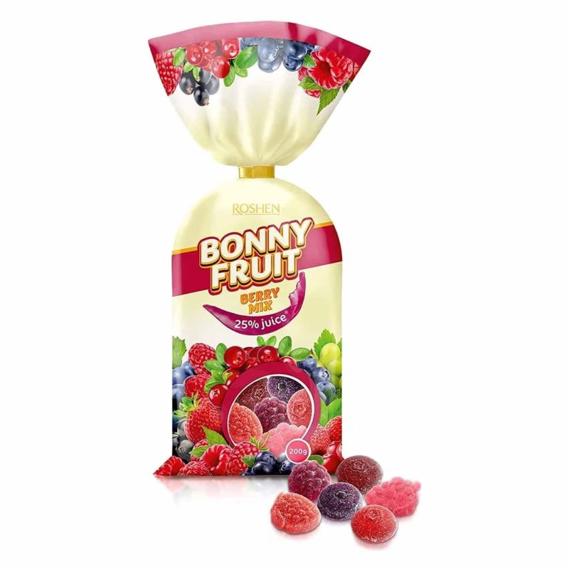 Caramelo de gelatina BONNY-FRUIT de bayas 200gr ROSHEN