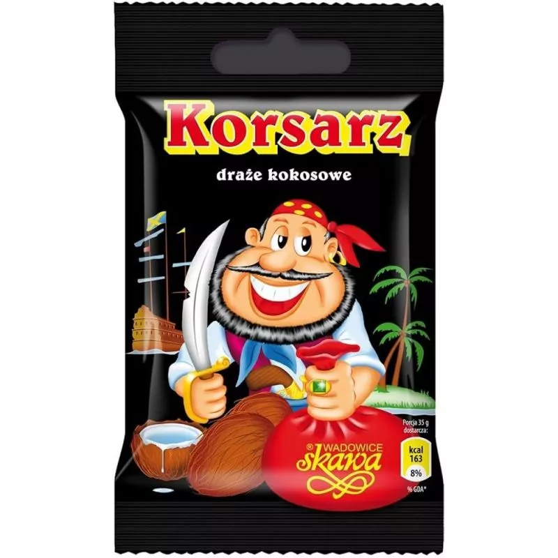 Cukierki DRAZE KOKOSOWE 70g SKAWA