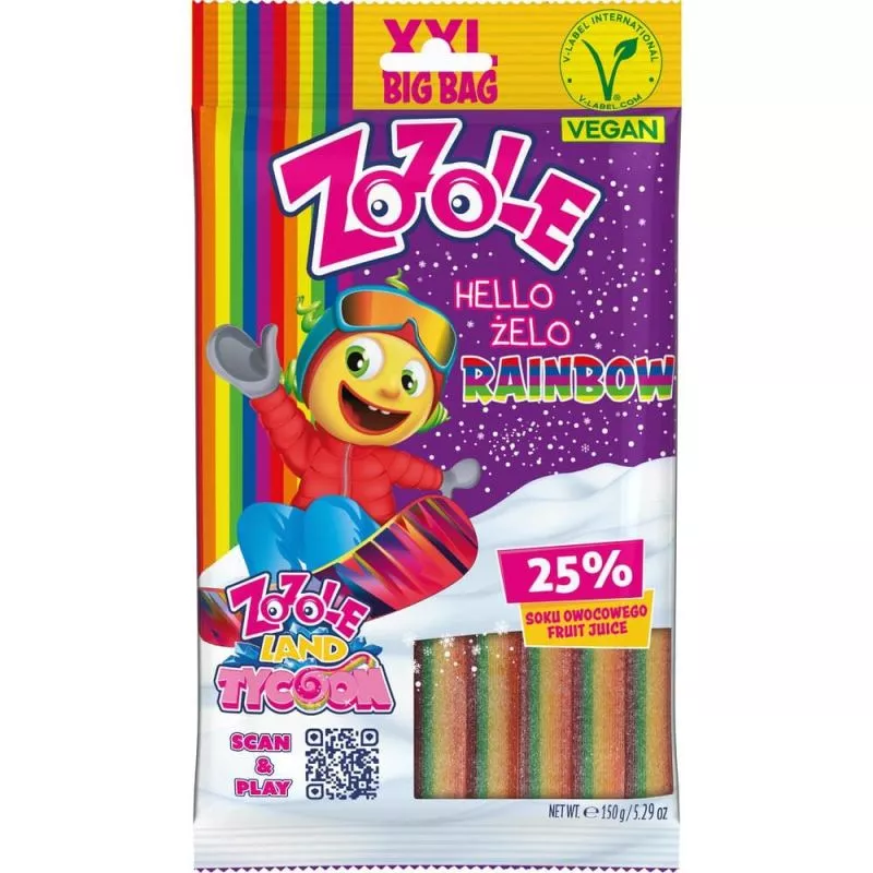 Caramelo de gelatina ZOZOLE RAINBOW 150g MIESZKO