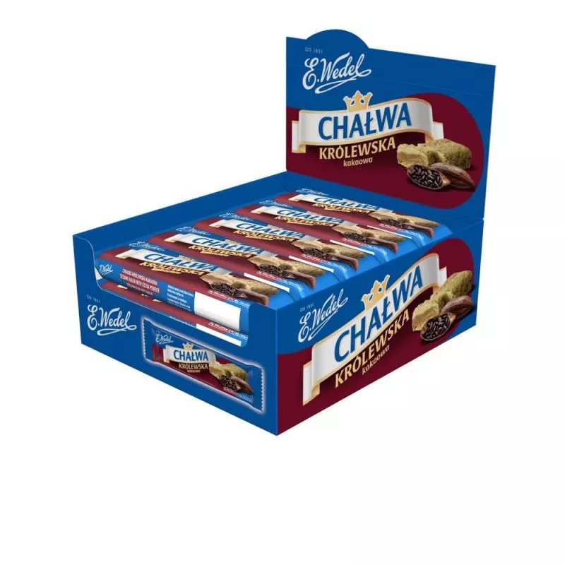 Turron KROLEWSKA con cacao 50gr WEDEL