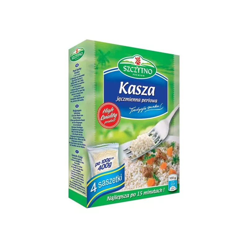 Kasza jeczmienna 4 x100gr SZCZYTNO 