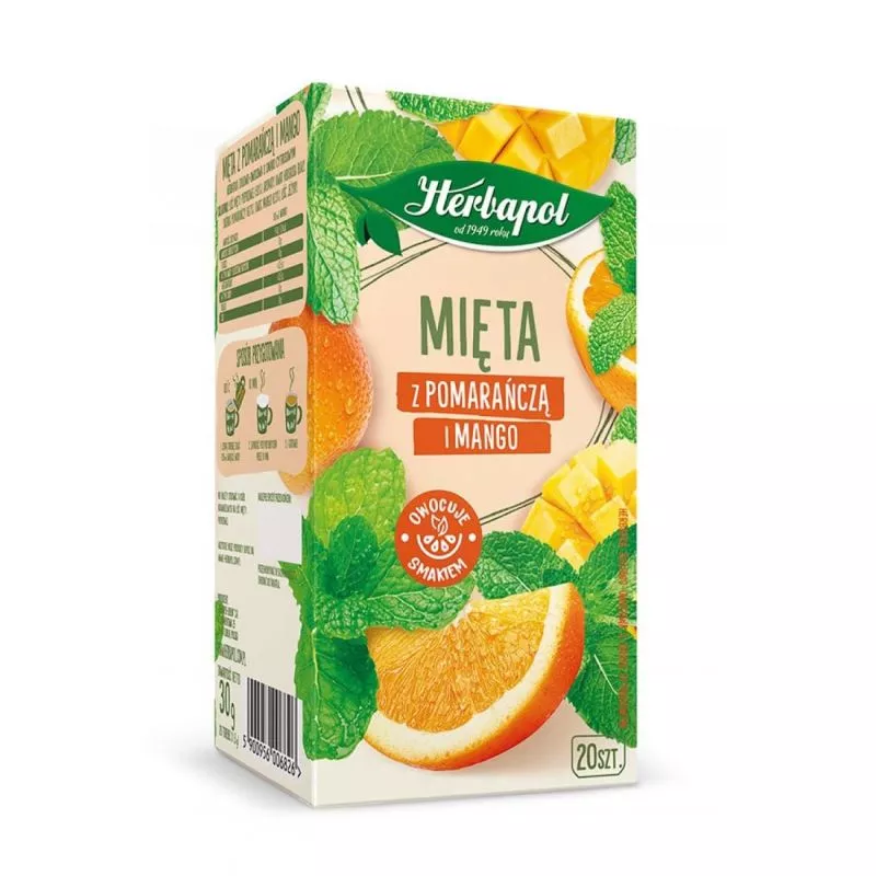 Te negro con menta.naranja.mango 1.5g x20 HERBAPOL