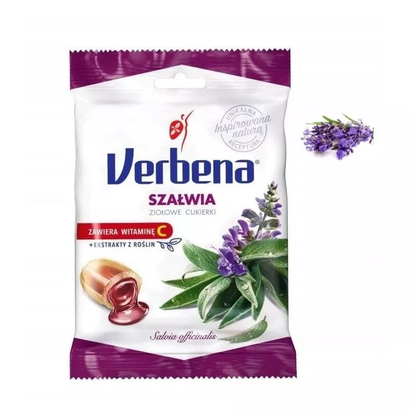 Caramelos VERBENA sabor de salvia 60g IDC