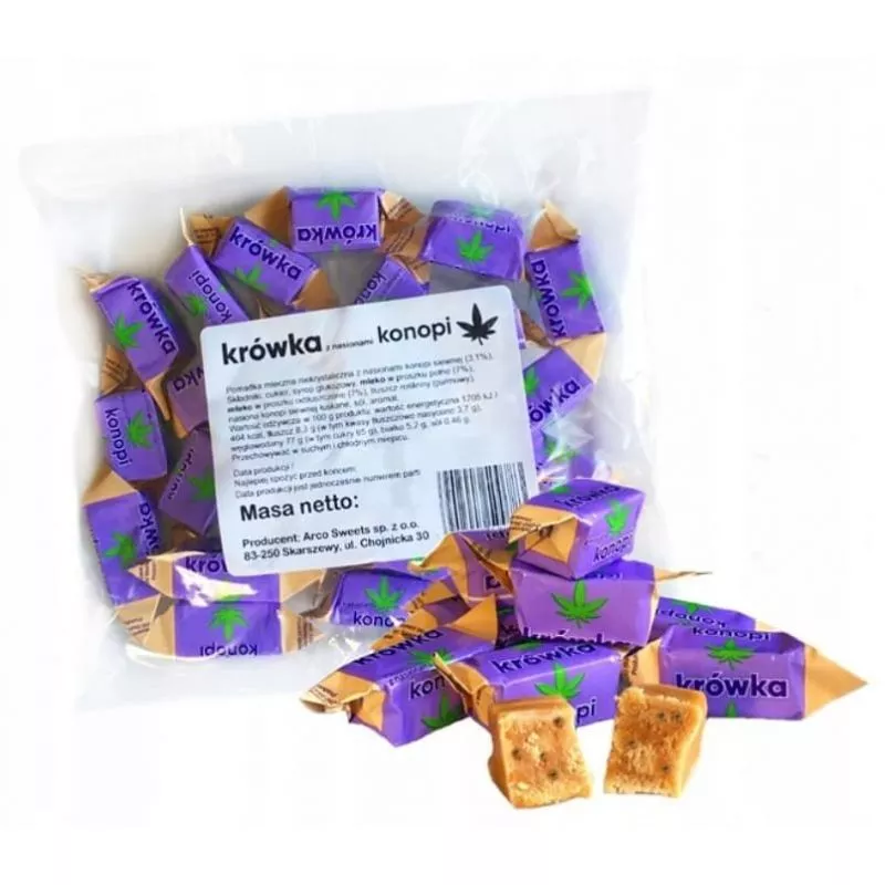 Caramelos KROWKA con semillas de cañamo 500gr ARCO