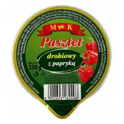 Pasztet drobiowy z papryka 130gr MK