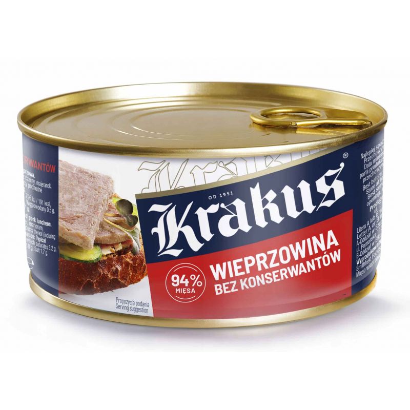 Conserva de carne de cerdo en lata 300g KRAKUS