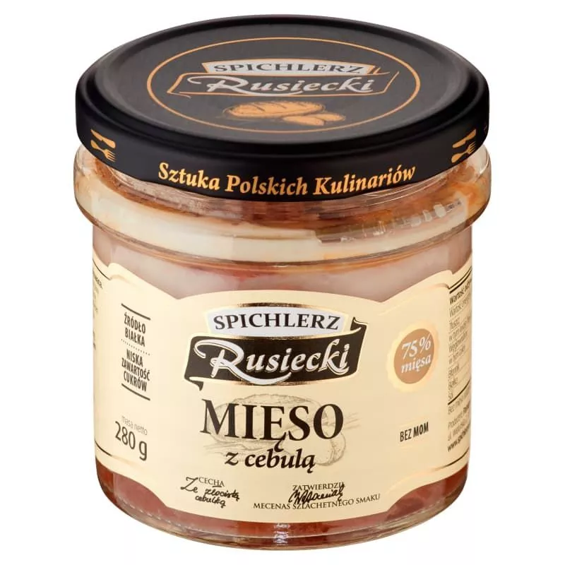 Mieso z nuta cebuli 280g RUSIECKI