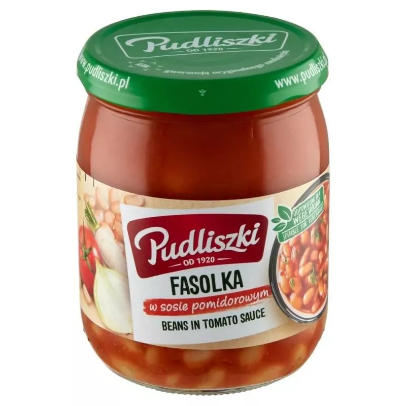 Alubias en salsa de tomate 500g PUDLISZKI 