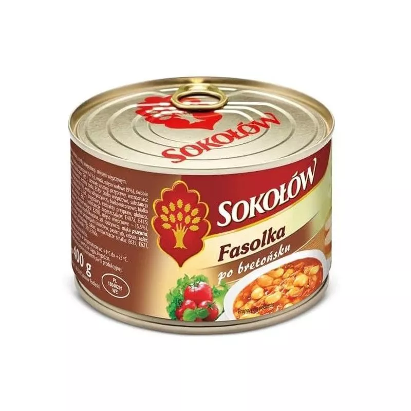 Fasolka PO BRETONSKU 400gr SOKOLOW