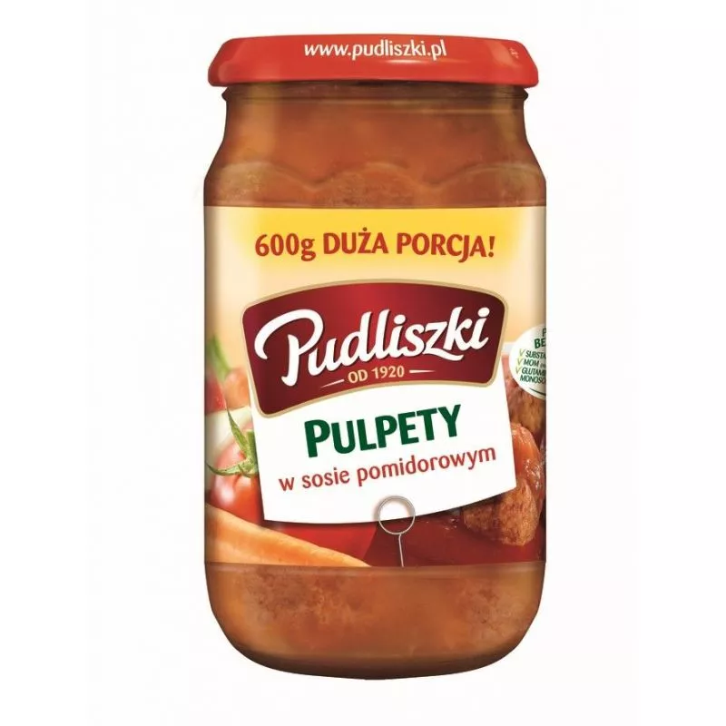 Pulpety w sosie pomidorowym 600gr PUDLISZKI