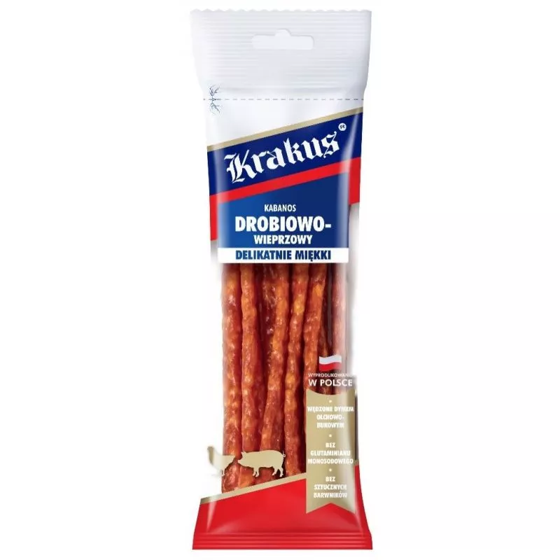 KRAKUS Salchichas seco de pollo con cerdo 95g 