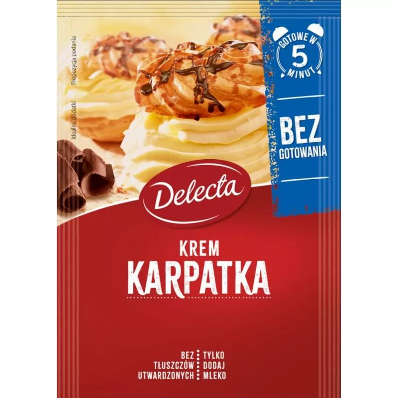 Crema para tarta KARPATKA 5min 136g DELECTA