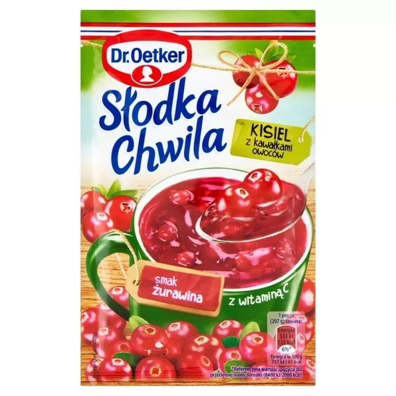 Kisiel SLODKA CHWILA con arandano seco 32.5g Dr.Oetker