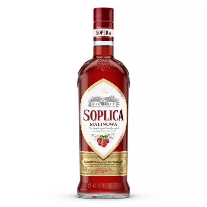 Vodka SOPLICA con sabor de frambuesa 28%alk 500ml 