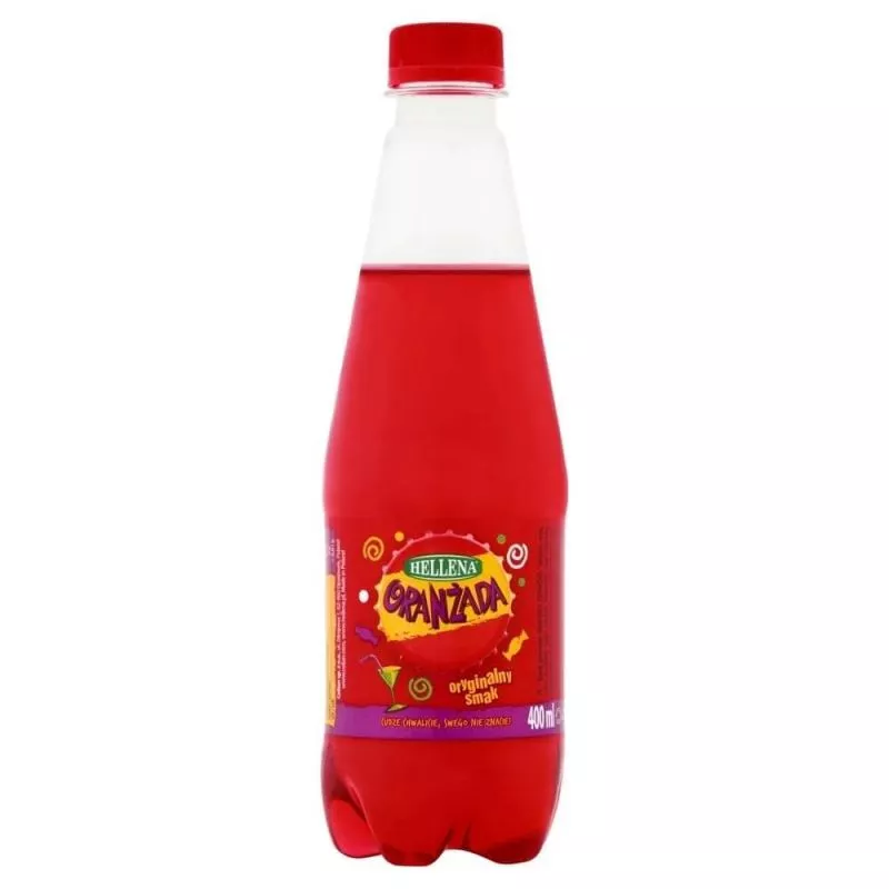 Refresco con gas ORANZADA ROJO 20% zumo 0.4L HELLENA