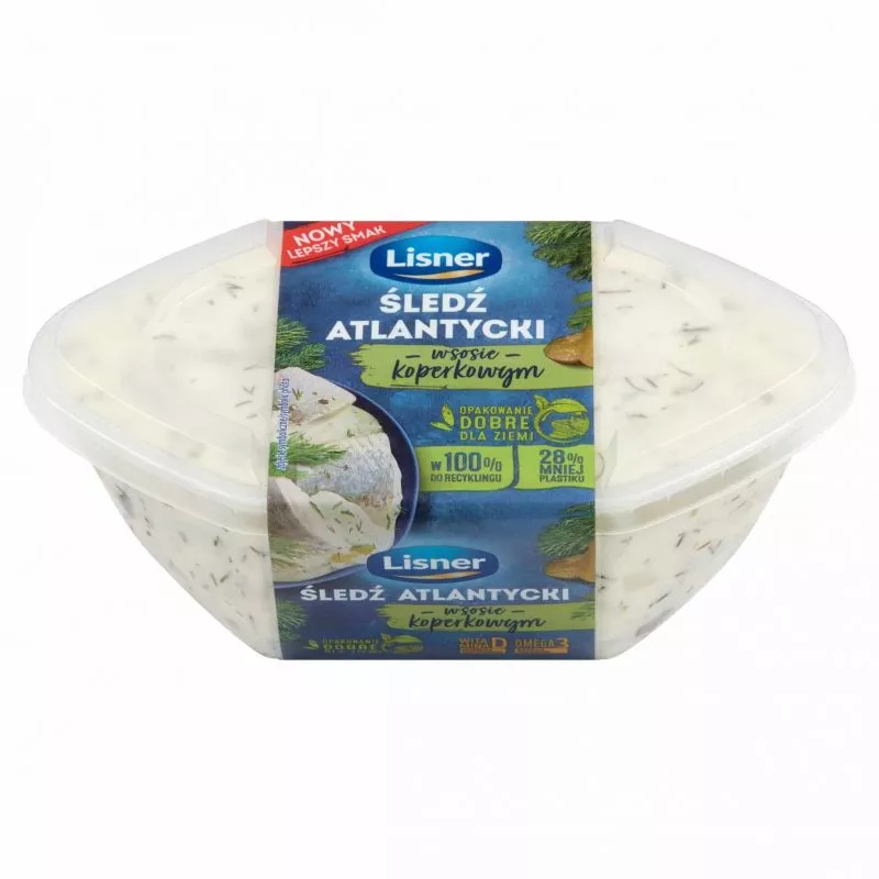 Filete de arenque atlantico en salsa con eneldo 280g LISNER