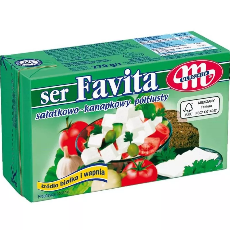 Serek SALAT FAVITA 16% 270gr MLEKOVITA