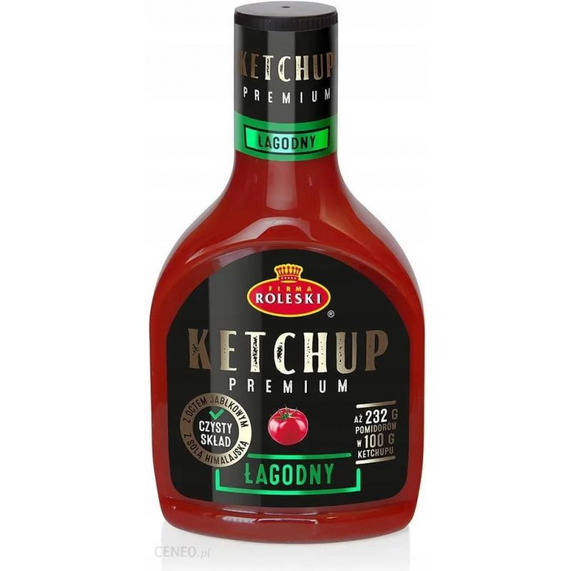 Ketchup lagodny PREMIUM 465g ROLESKI
