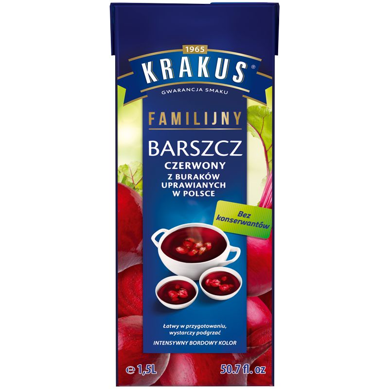 Sopa rojo BARSZCZ CZERWONY 1.5L KRAKUS