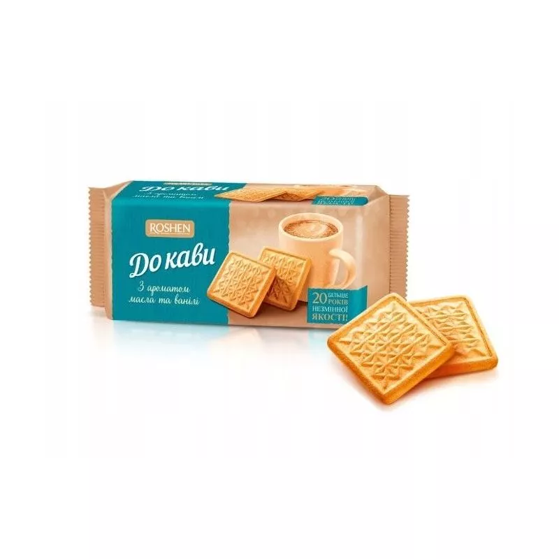 Galletas para cafe sabor de nata con vanillia 185g ROSHEN