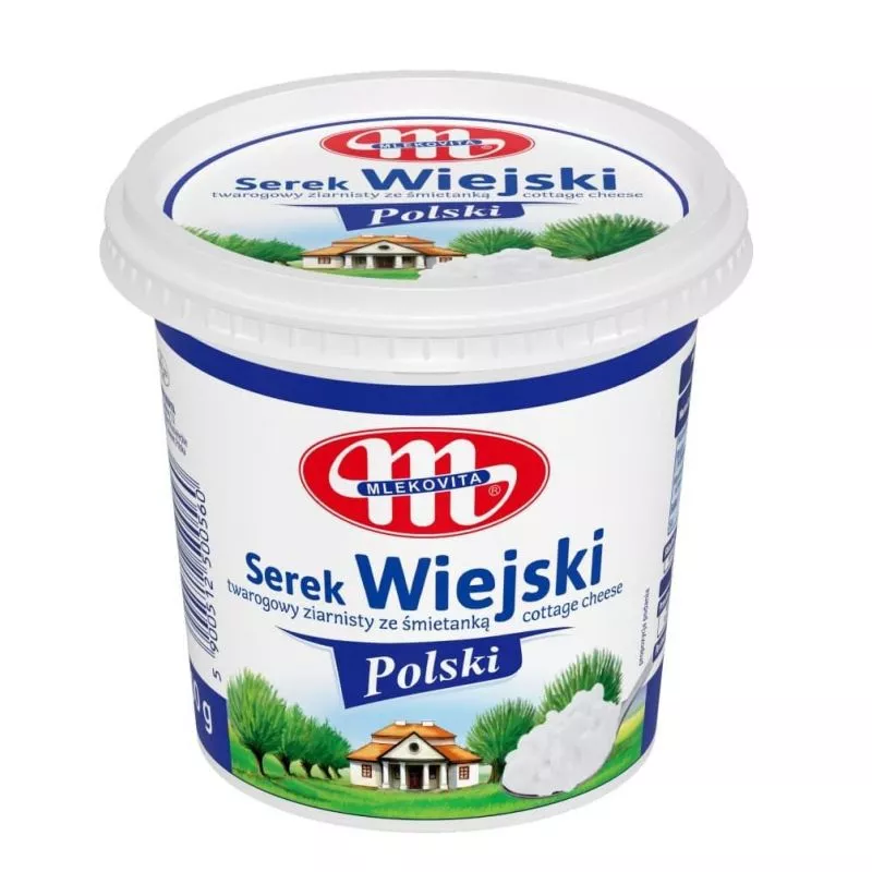 Requeson en granulas con nata WIEJSKI 500g MLEKOVITA