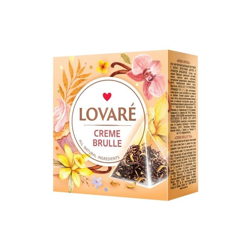 Herbata lisc CREME BRULEE piramidki 2gx15tor LOVARE