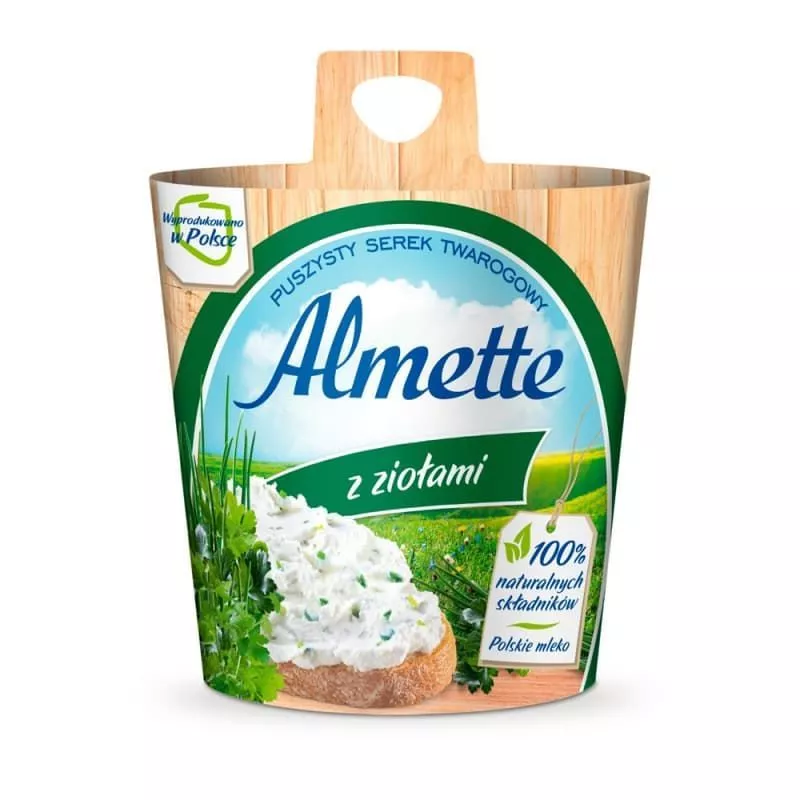 Queso ALMETTE con hierba 150g HOCHLAND