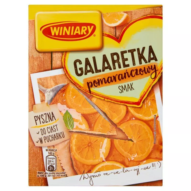 Galaretka pomaranczowy smak 71g WINIARY