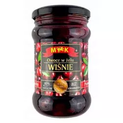 Owoce w zelu wisnia 320gr M&K