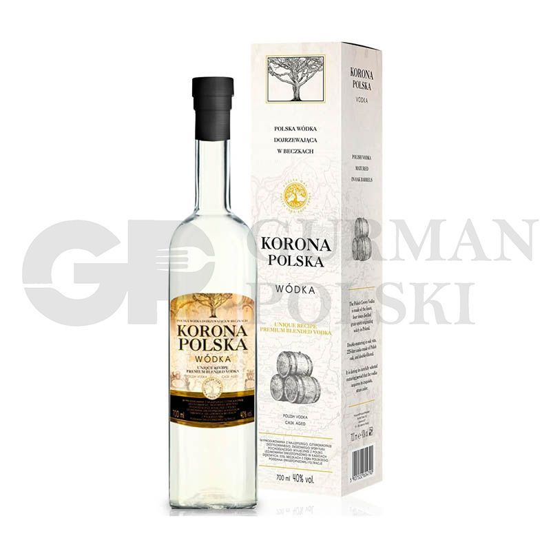 Vodka KORONA POLSKA 0.7L 40%alk en caja